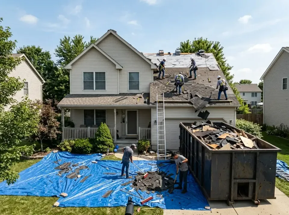 roof-replacement-debris-remova-004 — frequently asked questions, Cheapest Dumpster Rentals in Charlestown, IN